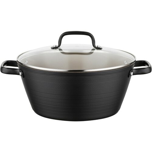 Florina Hliníkový hrnec Carina Black 5,2 l, 28 cm