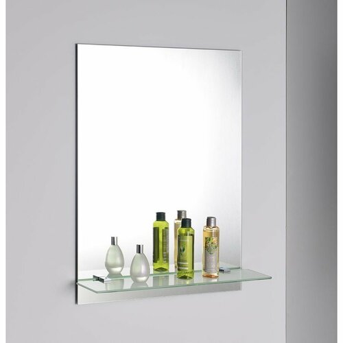 AQUALINE SB115 Samba steklena polica 50 cm,srebrna