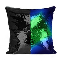 Domarex Față de pernă cu paiete Flippy albastră, 40 x 40 cm Domarex Față de pernă cu paiete Flippy albastră, 40 x 40 cm