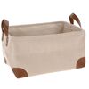 Textiler Aufbewahrungskorb Leyte, 36 x 19 x 26 cm, Creme
