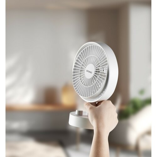 DOMO DO8151 stolní USB aku ventilátor s oscilací