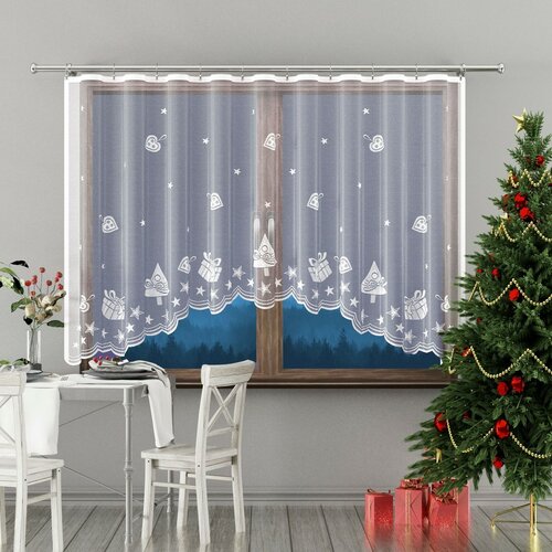 Vianočná záclona Gifts, 300 x 150 cm