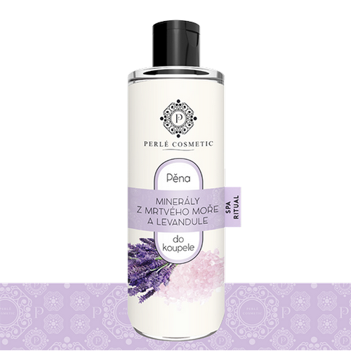 Perlé Cosmetic Pena do kúpeľa s minerálmi z mŕtvého mora a levanduľou, 500 ml