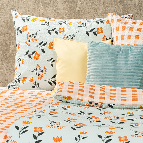 Lenjerie pat 4Home Spring bumbac creponat, 140 x 200 cm, 70 x 90 cm