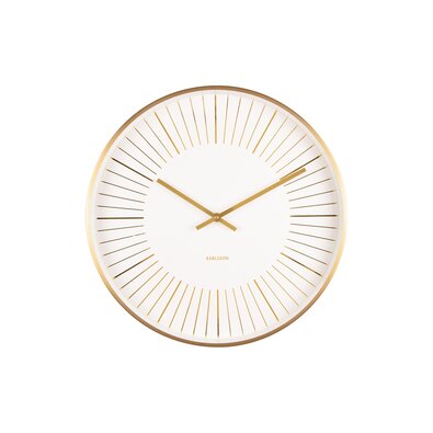 Karlsson 5917WH designové nástěnné hodiny 40 cm, bílá