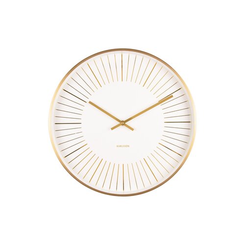 Karlsson 5917WH дизайнерський настінний годинник 40 см, білий