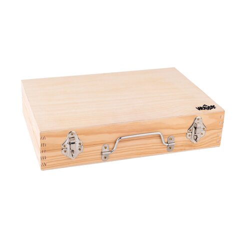 Woody Kovové náradie v drevenom kufríku, 16 ks