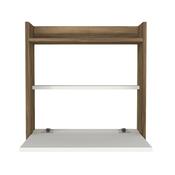 Schreibtisch Laptop White and Walnut