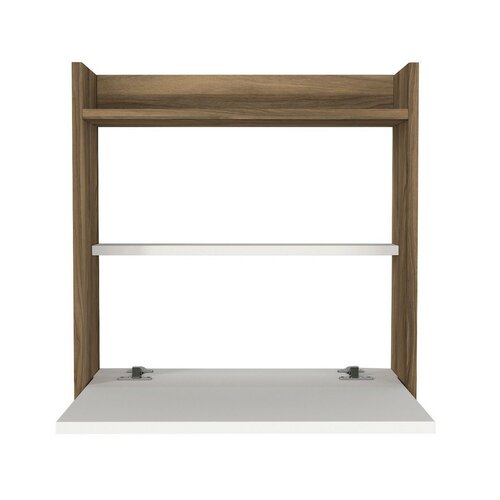 Schreibtisch Laptop White and Walnut
