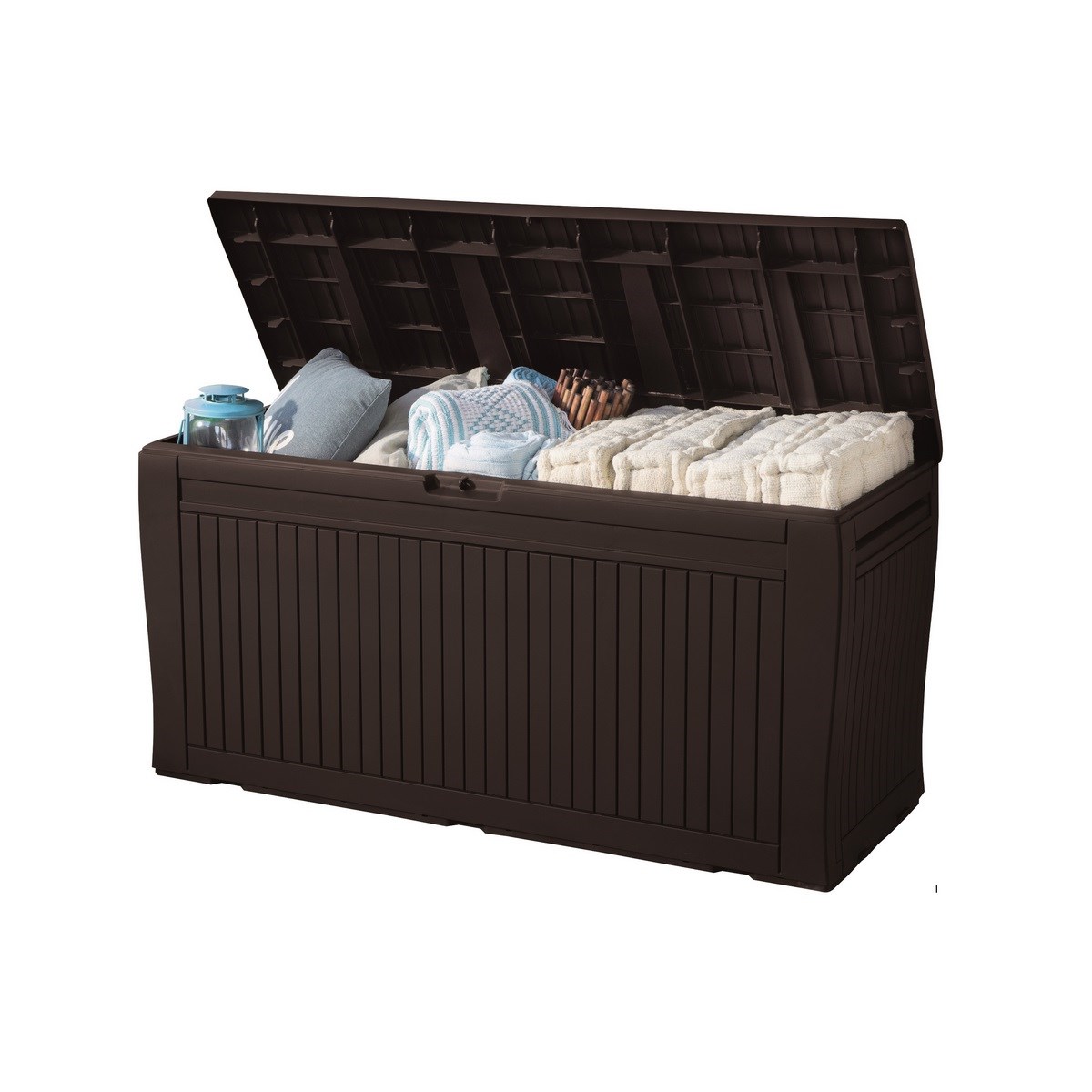 Keter Comfy kerti tárolódoboz, barna, 270 l termék 2. képe