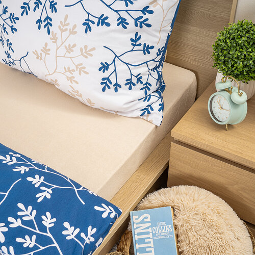 4Home froté prostěradlo béžová, 90 x 200 cm