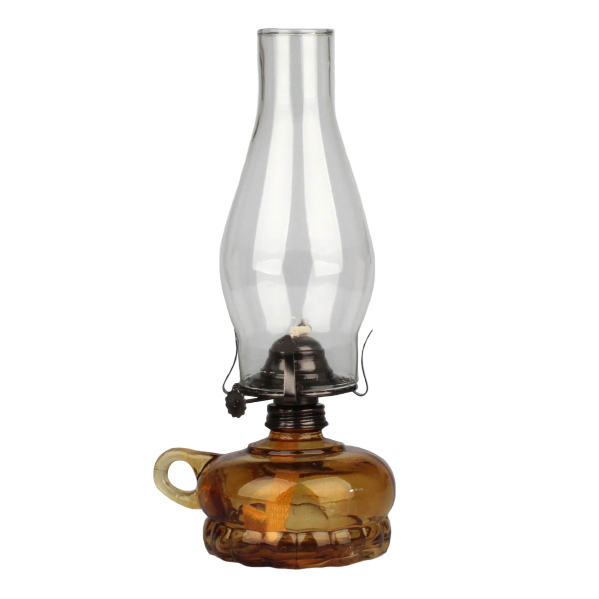 Petrolejová lampa, hnedá
