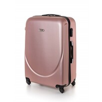 Pretty UP Cestovní skořepinový kufr ABS16, růžová