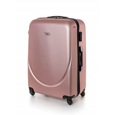 Pretty UP keményfedeles bőrönd ABS16 M, rózsaszín