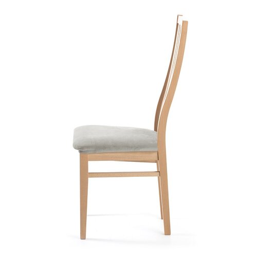 Restilo Натяжний чохол на сидіння стільця Sento срібний, 40 x 40 + 5 см