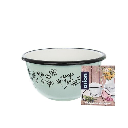 Orion LOUKA zománcozott tál 12 cm, zöld