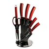 Berlinger Haus Set de cuțite în suport BurgundyMetallic Line, 8 piese
