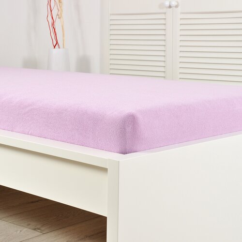 4Home prześcieradło frotte Ideal fioletowe, 90 x200 cm