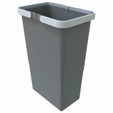 Elletipi Plastični koš z ročaji 8 l, siv