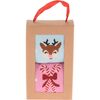 Dámske vianočné ponožky Little deer, 2 páry