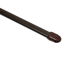 Vitrážna tyč rozťažná, plochá 11 mm hnedá