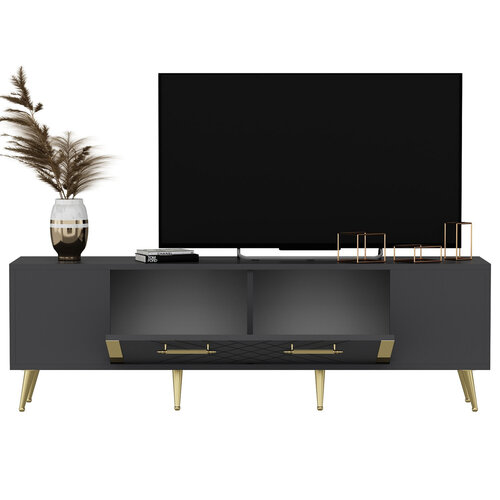 Detas Anthracite TV asztal