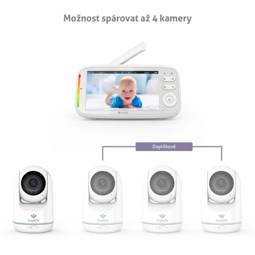 Obrotowa niania elektroniczna TrueLife NannyCam R5
