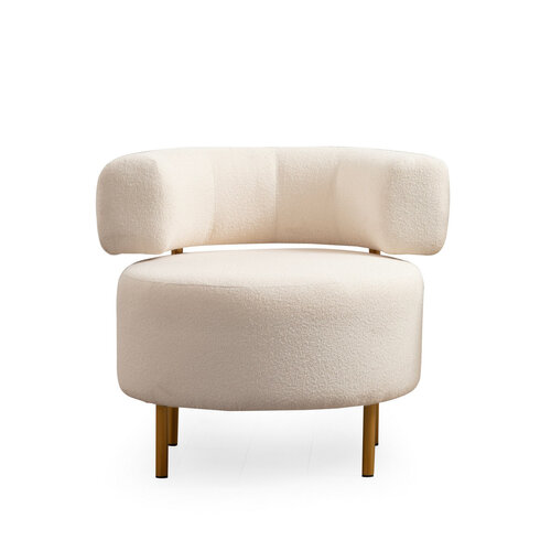 Fotel River Round White