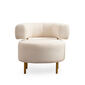 Polstersessel River Round White