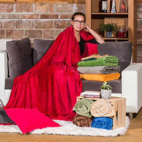 4Home Decke Soft Dreams Dunkelbraun, 150 x 200 cm