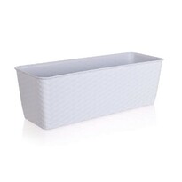 Jardinieră cu auto-irigare, 40 cm alb Jardinieră cu auto-irigare, 40 cm alb