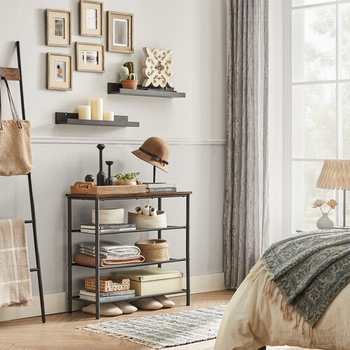 Полиця для взуття E1035 OLW, старе дерево, 3 яруси