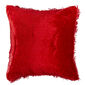 Peluto Uni borzas párnahuzat, piros, 40 x 40 cm