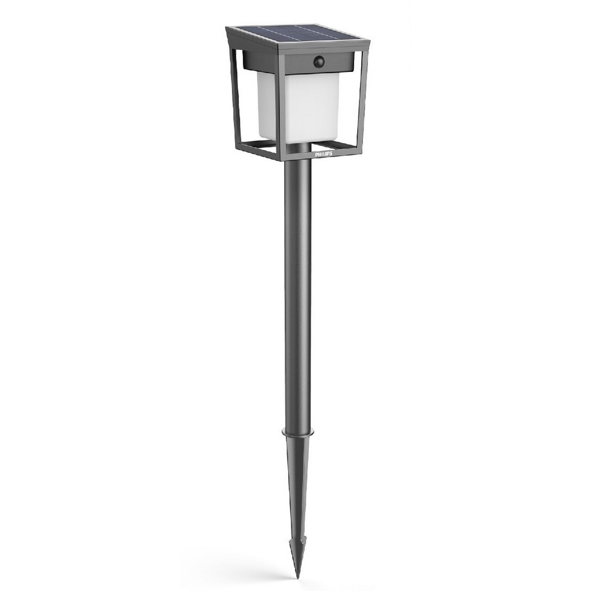 Philips Blaise UltraEfficient Solar LED stĺpik sosenzorom antracitová, 1,5 W, 250/20 lm, 3000 K