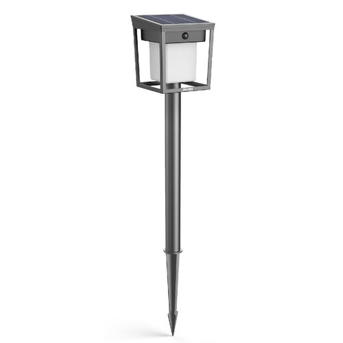 Philips Blaise UltraEfficient słupek solarny LED zczujnikiem, antracytowy, 1,5 W, 250/20 lm, 3000 K
