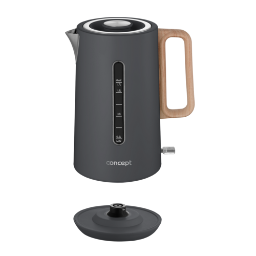 Concept RK3370 ceainic electric din oțelinoxidabil Modern, 1,7 l