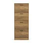 Výklopný botník se 4 přihrádkami COMPACT Elm, dekor jilm