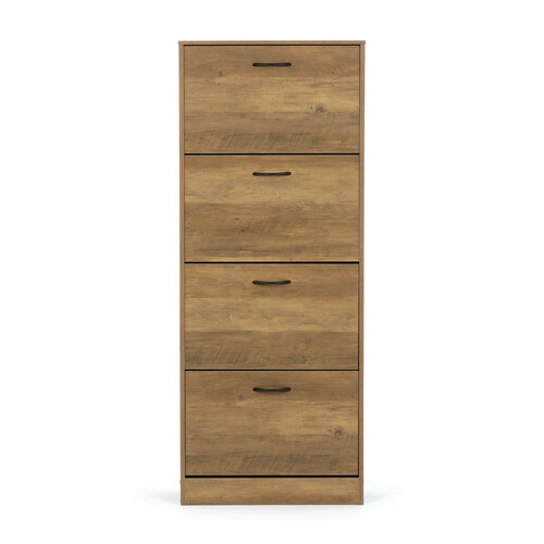 Výklopný botník se 4 přihrádkami COMPACT Elm, dekor jilm