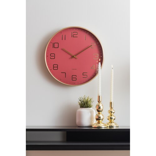 Karlsson 5973RD design falióra piros, átmérő 40 cm