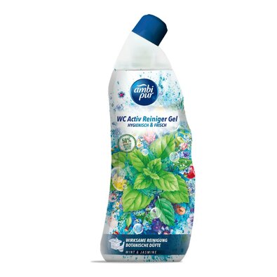 Gel Ambipur WC Active mentă și iasomie 750 ml