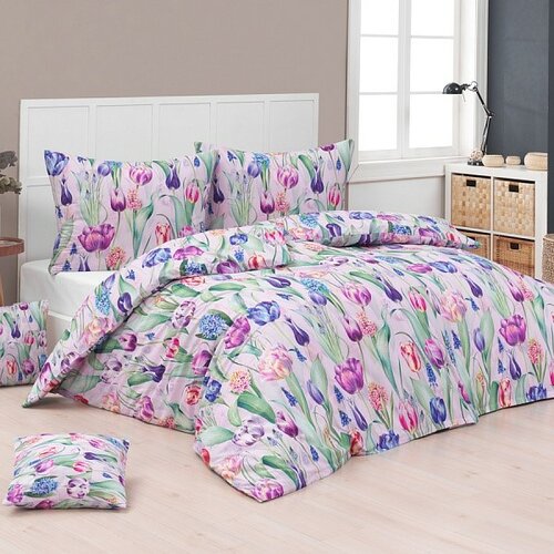Matějovský bombažna posteljna pregrinjalo DeluxeTulipa, 140 x 220 cm, 70 x 90 cm