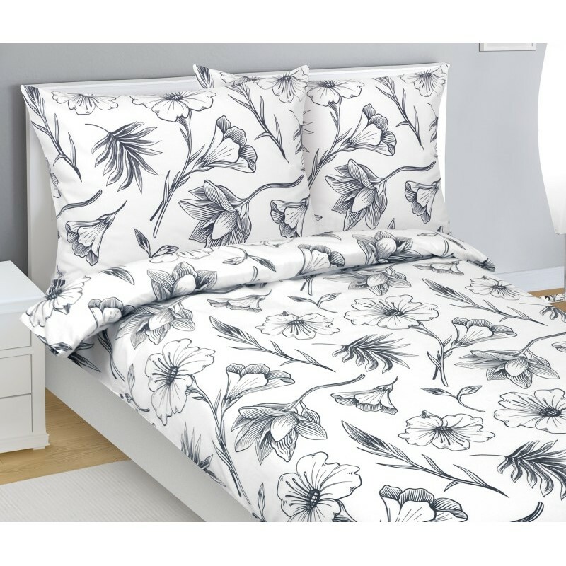 Bellatex Pościel flanelowa Hibiskus, 140 x 220 cm, 70 x 90 cm
