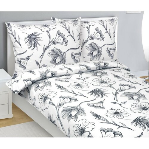 Bellatex Flanelové povlečení Ibišek, 140 x 220 cm, 70 x 90 cm