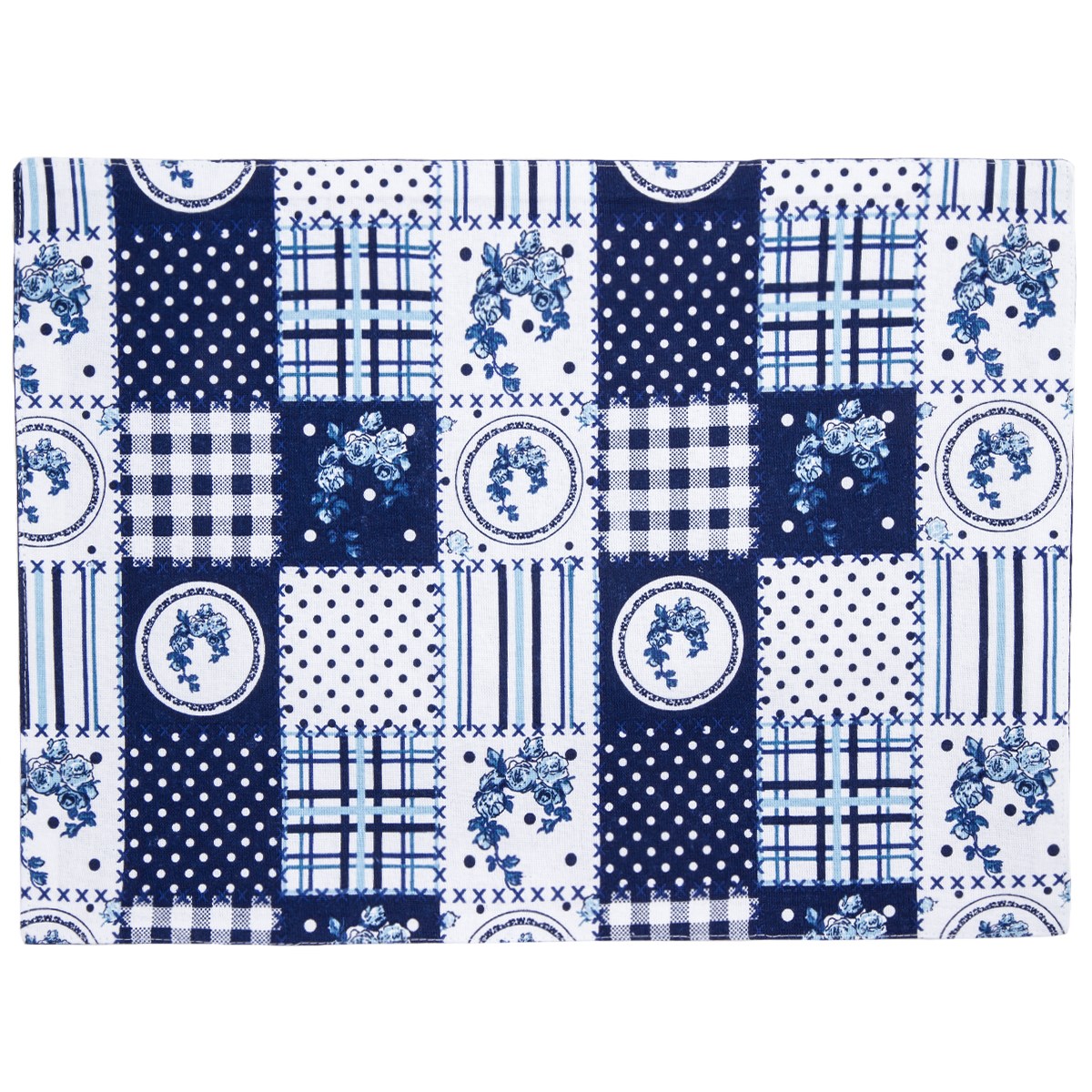 Trade Concept Prestieranie Country patchwork modrá, 33 x 45 cm