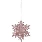 Weihnachtsschmuck-Set Schneeflocke 11 cm, 2 St.,  Rosa