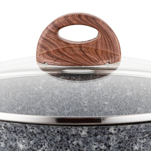 Florina Lonec s pokrovom Master MG, 24 cm, 4,1 l,siva