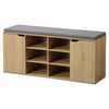 Kesper 15928 Suport pantofi cu scaun, decorstejar, 103 x 48 x 30,5 cm