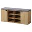 Kesper 15928 Suport pantofi cu scaun, decorstejar, 103 x 48 x 30,5 cm