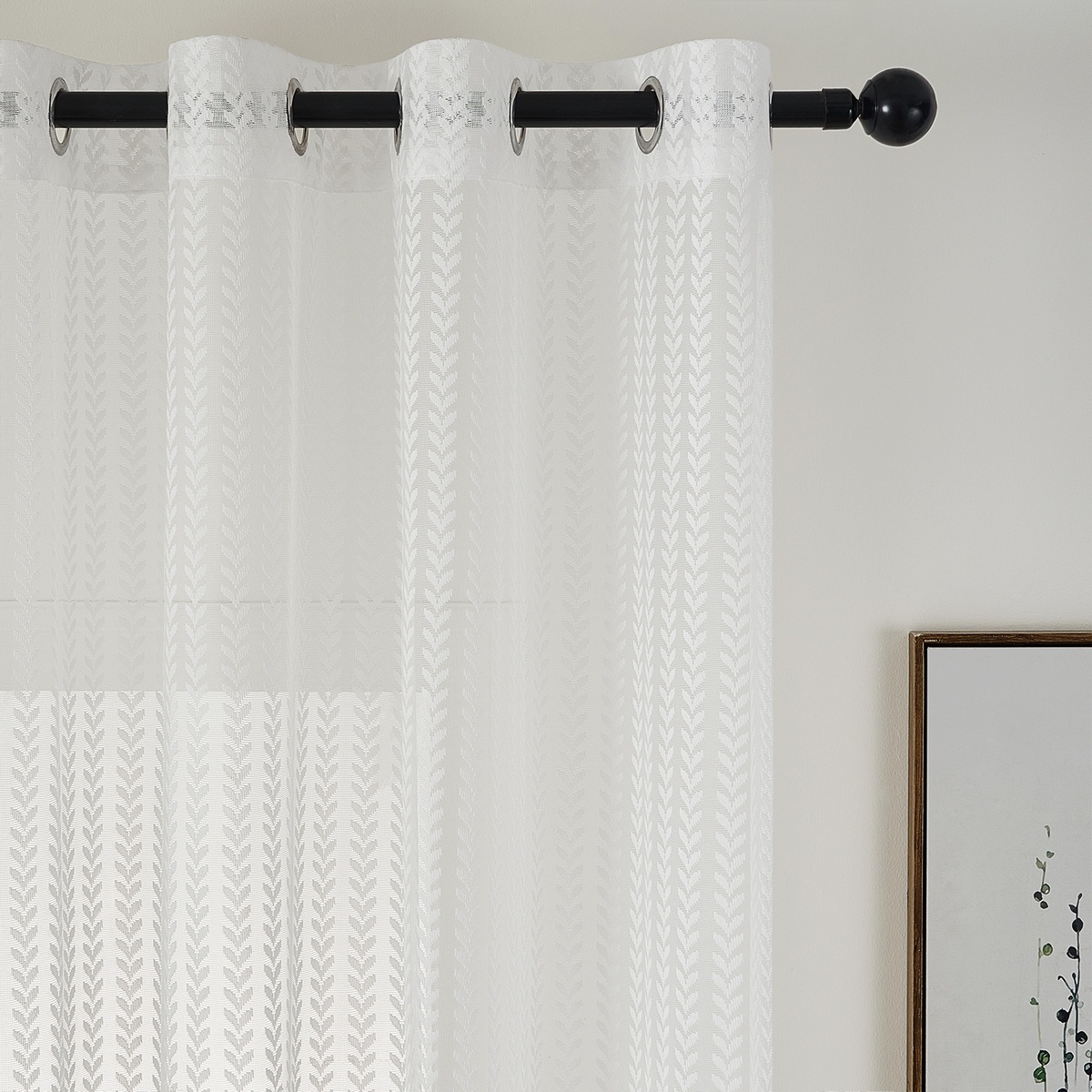 4Home Copenhagen voile függöny, 150 x 250 cm termék 2. képe