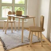 Set pentru copii cu măsuță și 2 scaune Bunny TwoChair Set - Brown